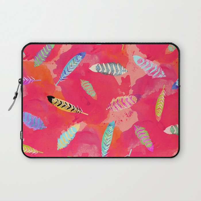 Sunset Feathers Laptop Sleeve