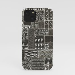 African Brown Tribal Mud Cloth iPhone Case