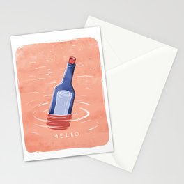 Message In A Bottle Stationery Card