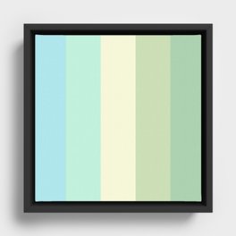 Pastel Elegant Natural Color Palette Framed Canvas