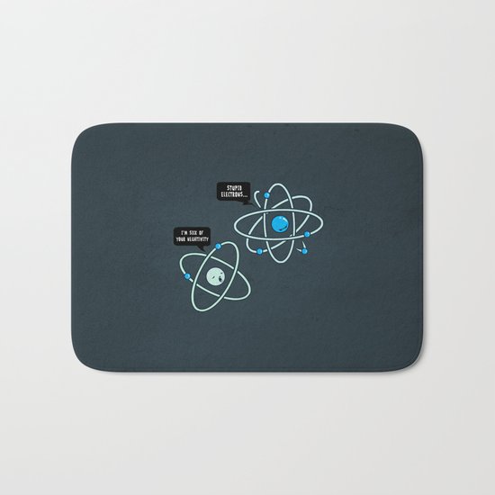 Negative Atom Bath Mat