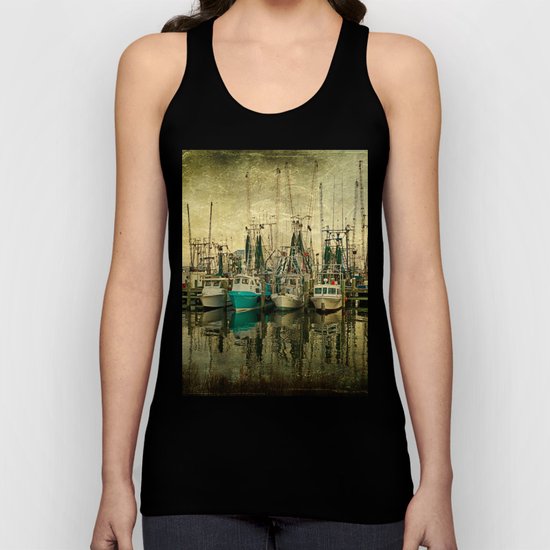 Shrimp Boat Lineup Unisex Tank Top