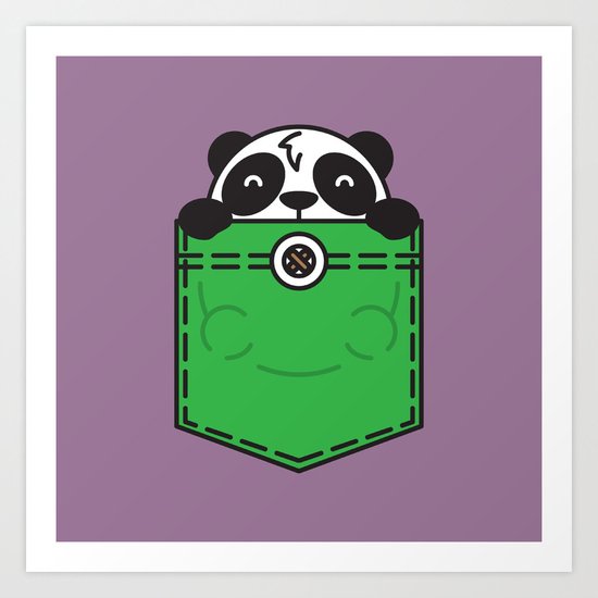 Pocket Panda Art Print