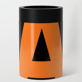 Letter A (Orange & Black) Can Cooler