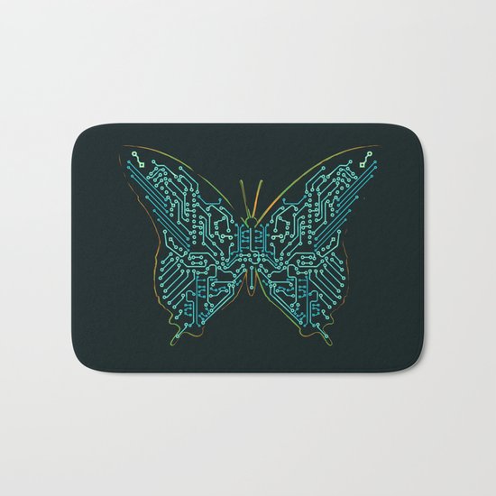 Mechanical Butterfly Bath Mat