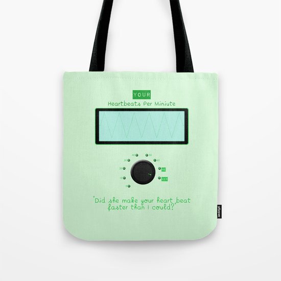 Heart beats per minute Tote Bag