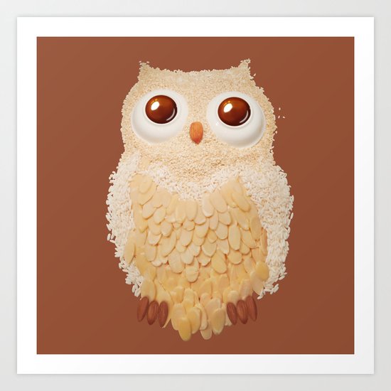 Owlmond 1 Art Print