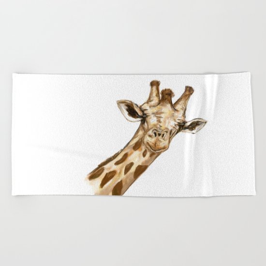 Giraffe Beach Towel