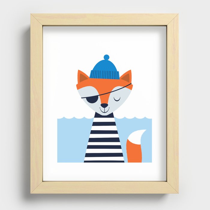 Salty Fox Recessed Framed Print