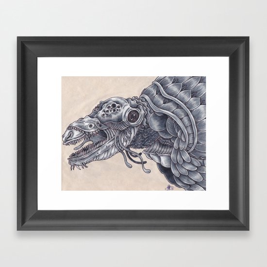 Deep Sea Creature Framed Art Print