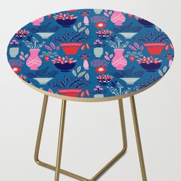 Plant Lady Paradise – Blue & Pink Side Table