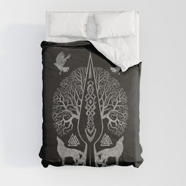 Gungnir - Spear of Odin and Tree of life  -Yggdrasil Comforter