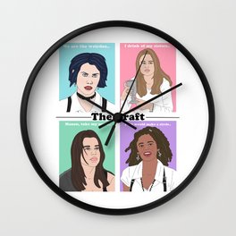 The Craft Witches (Nancy, Sarah, Bonnie & Rochelle) Wall Clock