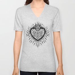 Sacred Heart V Neck T Shirt