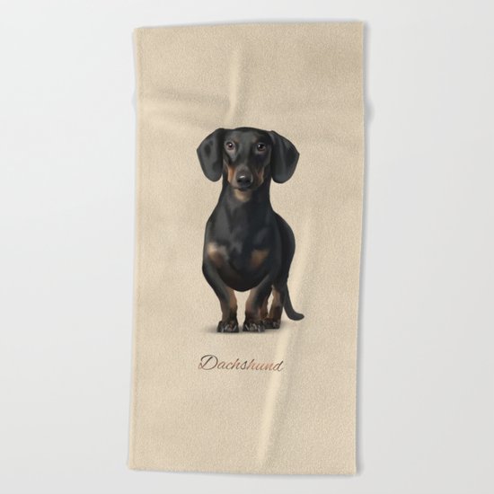 Dachshund Beach Towel