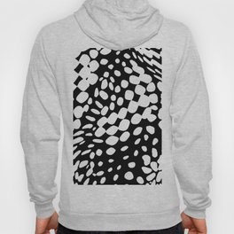 DOTS DOTS BLACK AND WHITE DOTS PATTERN Hoody