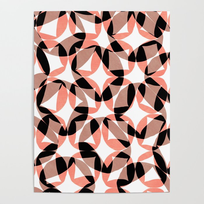 Nordic shape pattern Poster