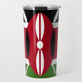 Kenya flag emblem Travel Mug