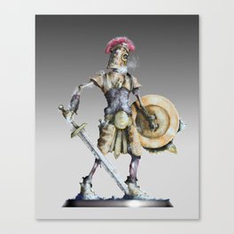 Undead Skeleton Warrior - DnD Inspired Art Canvas Print