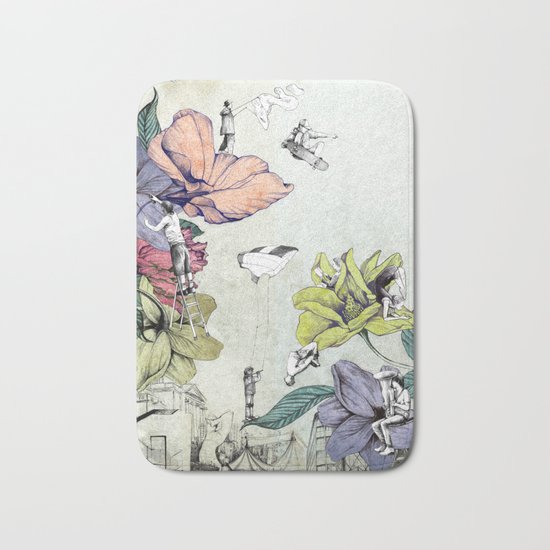Flower forest Bath Mat