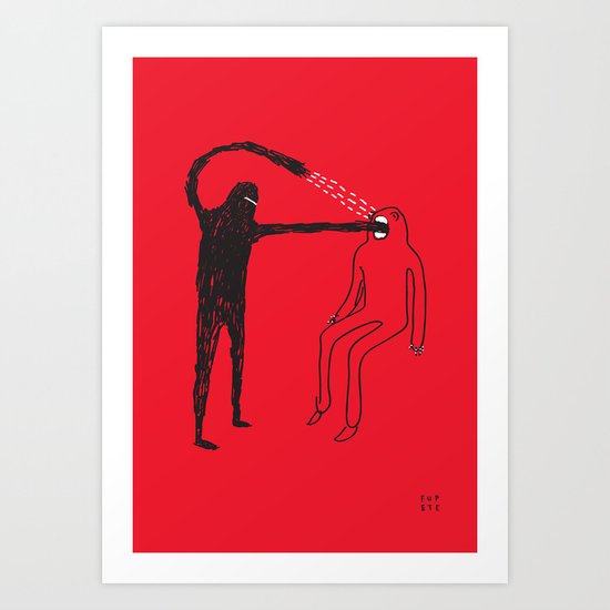 Mouth Art Print