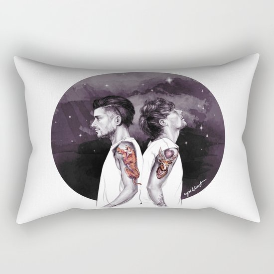 The Tiger and The Stag Rectangular Pillow