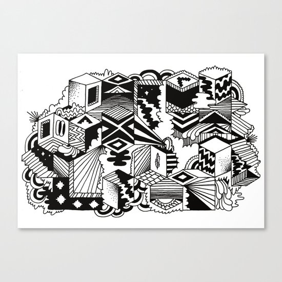 Cube-ular Canvas Print