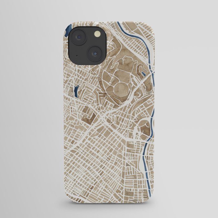 Los Angeles California City Map iPhone Case