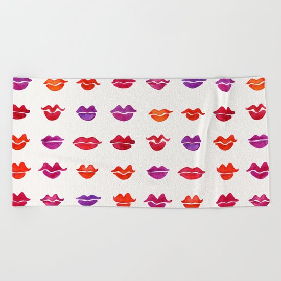 Kiss Collection – Fuchsia Palette Beach Towel