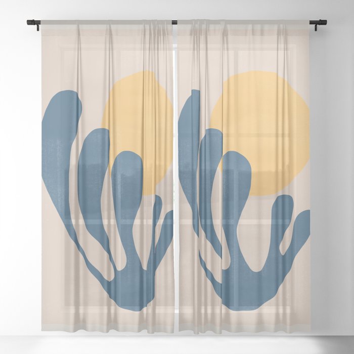 Matisse Flowers No 1 Sheer Curtain