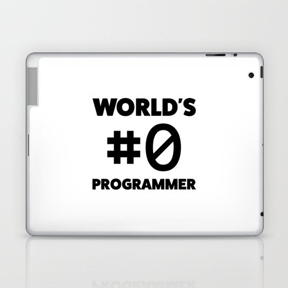 World's #0 programmer Laptop & iPad Skin