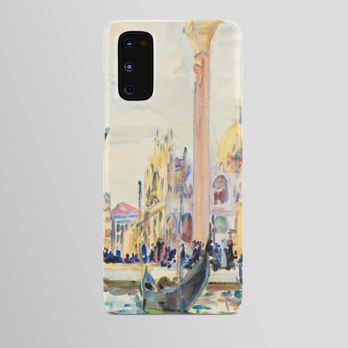 Watercolor Vintage Venice The Piazzetta by John Singer Sargent Android Case