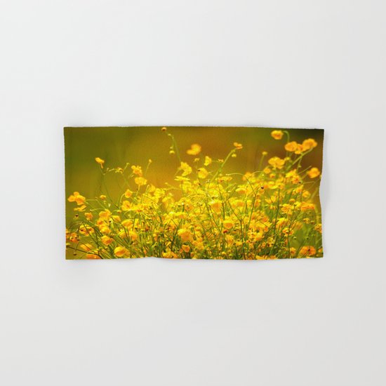 Yellow Mellow Flowers Hand & Bath Towel