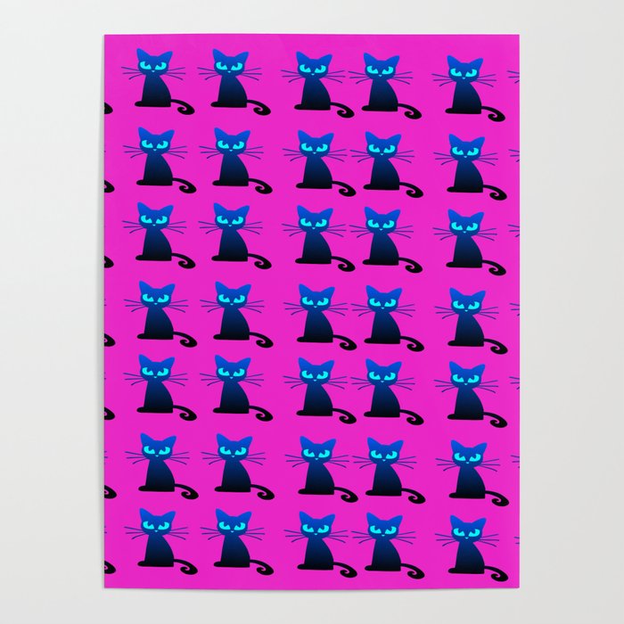 1001 Little I hate Mondays Cats Poster