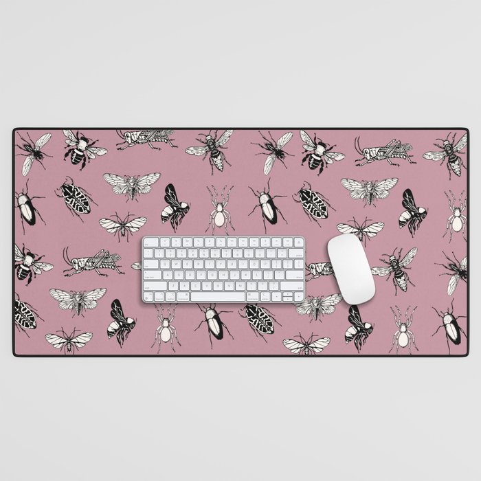 Insects pattern Desk Mat