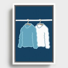 Hang clothes 2 Framed Canvas