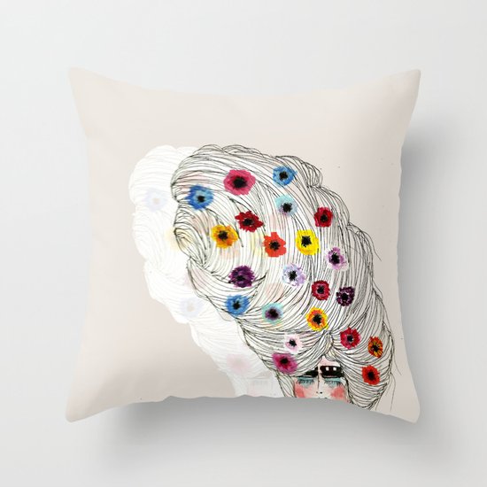 Flower Child Throw Pillow