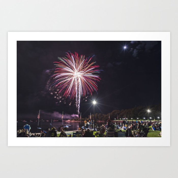 Gloucester Fireworks Art Print