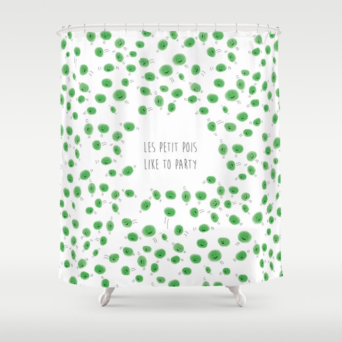 Party Peas Shower Curtain