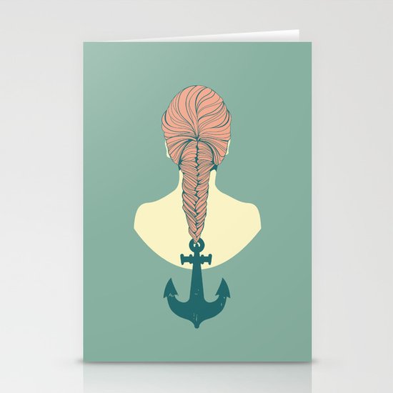 Fish and Anchor Stationery Cards