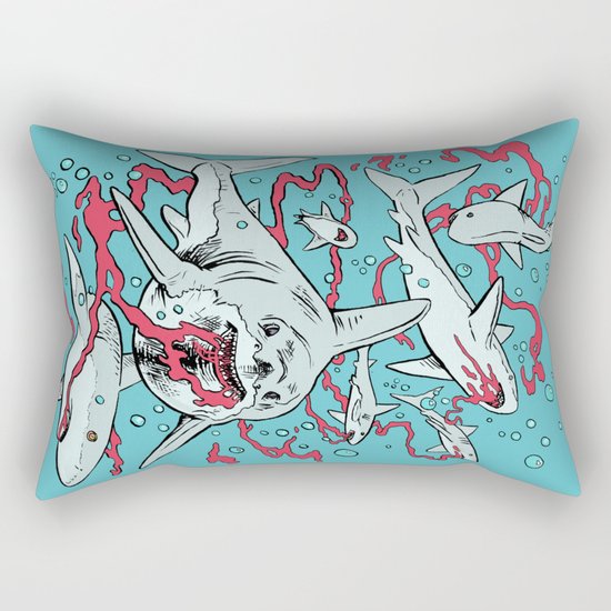 SHARKS AFTER LUNCH Rectangular Pillow