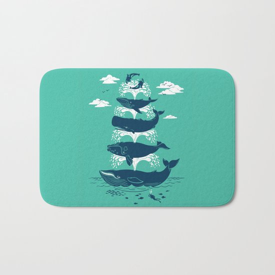 Whale of a Time Bath Mat
