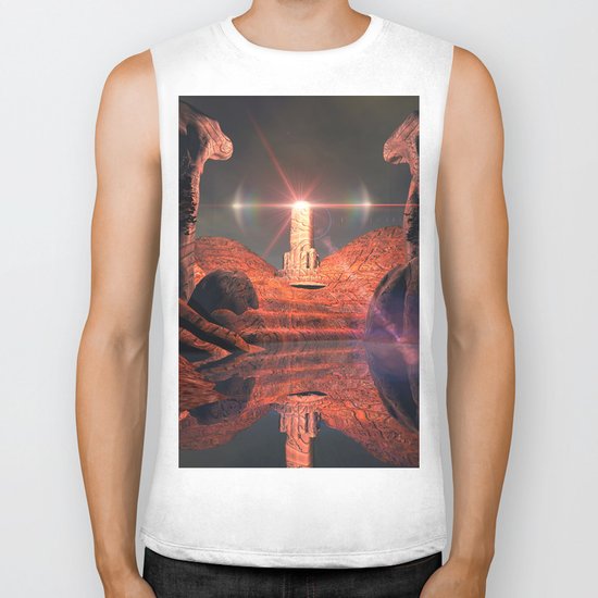 Mystical fantasy world Biker Tank