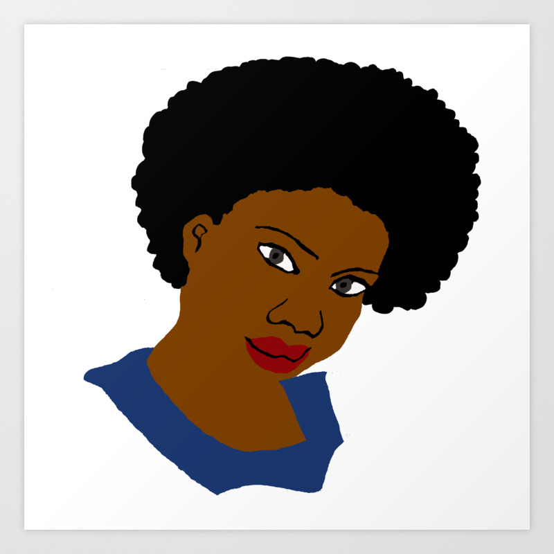Love Your Beautiful Afro Natural Hair Art Print By Ellenbooker