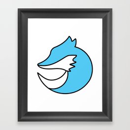Bomber Fox Logo Framed Art Print