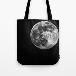 Moon in Dark Sky Tote Bag