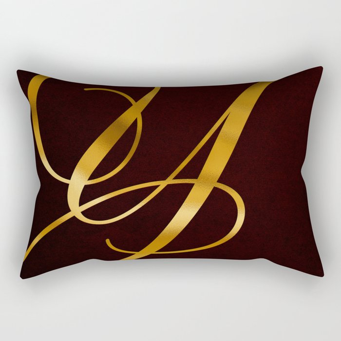 Golden letter Y in vintage design Rectangular Pillow