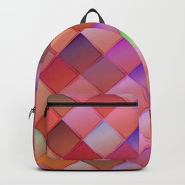 Pattern with pink squares.Trendy hipster print. Modern graphic design. Backpack
