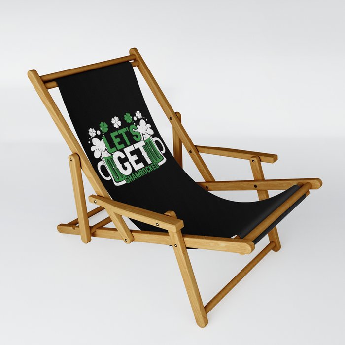 Let's Get Shamrocked St Patrick's Day Sling Chair