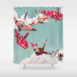 Paper Cranes Shower Curtain